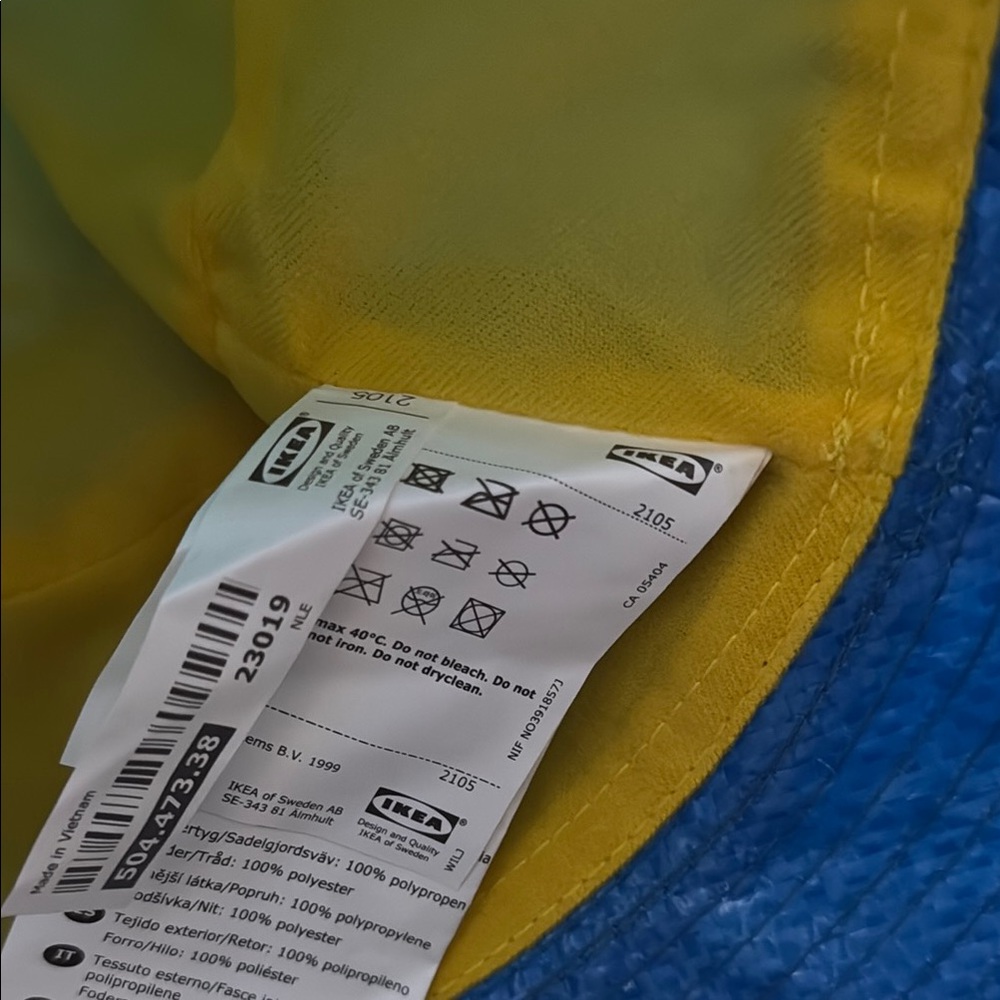 IKEA Blue and Yellow Bucket Hat - Picture 4 of 4